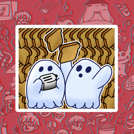 Ghosts Makin Toast Sticker