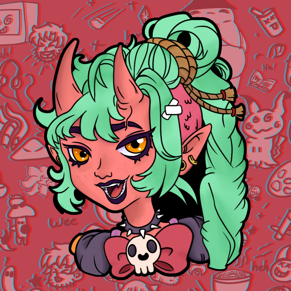 Luci Demon Sticker